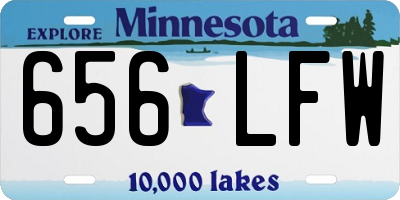 MN license plate 656LFW