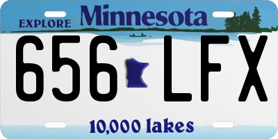 MN license plate 656LFX