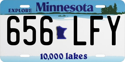MN license plate 656LFY