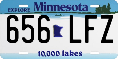 MN license plate 656LFZ