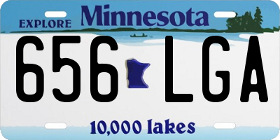 MN license plate 656LGA