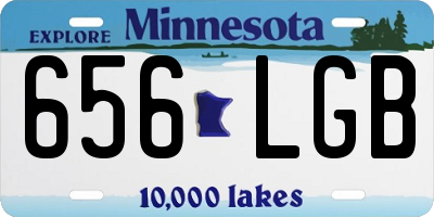 MN license plate 656LGB