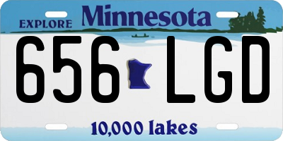 MN license plate 656LGD