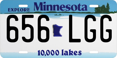 MN license plate 656LGG