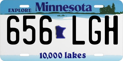 MN license plate 656LGH