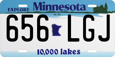 MN license plate 656LGJ
