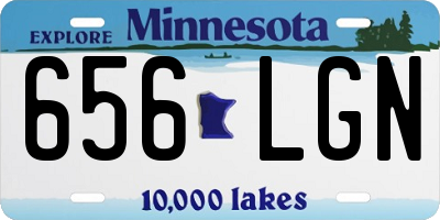 MN license plate 656LGN