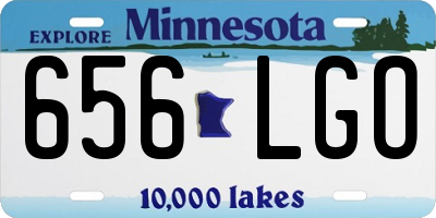MN license plate 656LGO