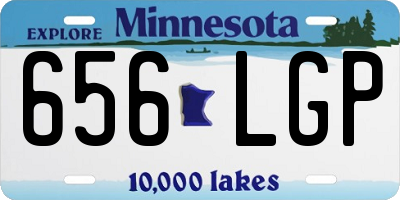 MN license plate 656LGP