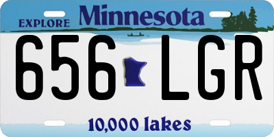 MN license plate 656LGR