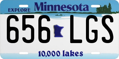MN license plate 656LGS