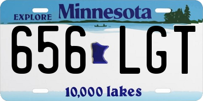 MN license plate 656LGT