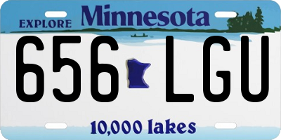 MN license plate 656LGU
