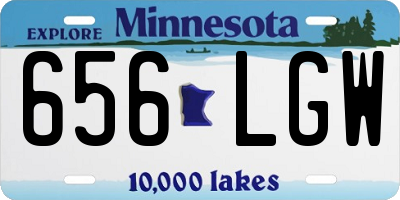 MN license plate 656LGW