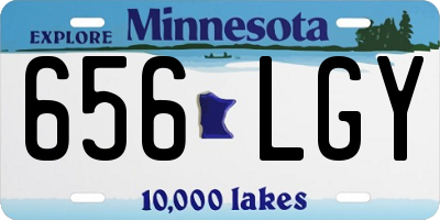 MN license plate 656LGY