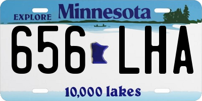 MN license plate 656LHA