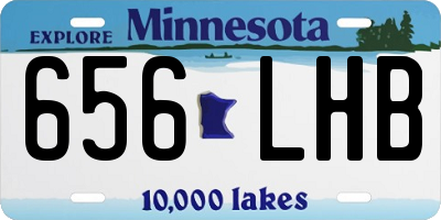 MN license plate 656LHB