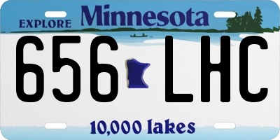 MN license plate 656LHC