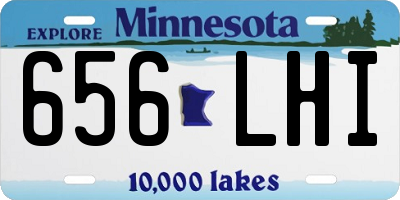 MN license plate 656LHI