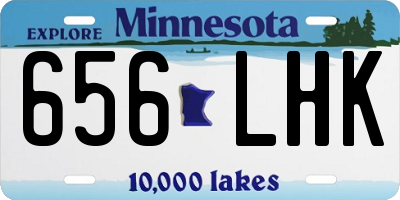 MN license plate 656LHK
