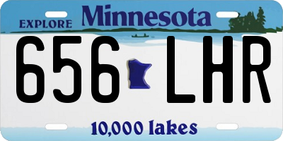 MN license plate 656LHR