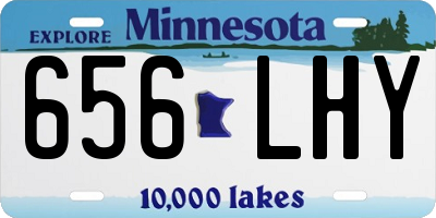 MN license plate 656LHY