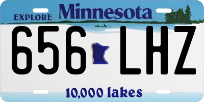 MN license plate 656LHZ