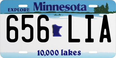 MN license plate 656LIA