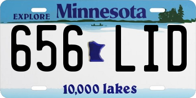 MN license plate 656LID