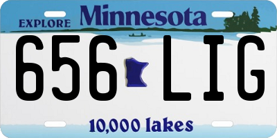 MN license plate 656LIG