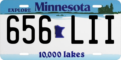 MN license plate 656LII