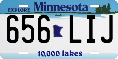 MN license plate 656LIJ