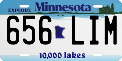 MN license plate 656LIM