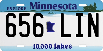 MN license plate 656LIN