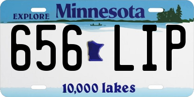 MN license plate 656LIP