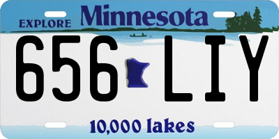 MN license plate 656LIY
