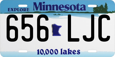 MN license plate 656LJC