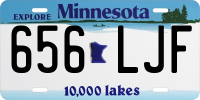 MN license plate 656LJF