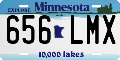 MN license plate 656LMX