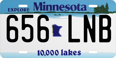 MN license plate 656LNB
