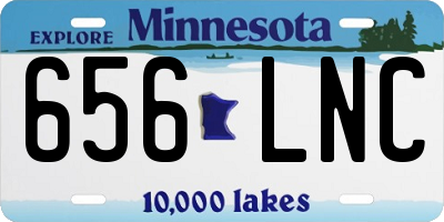 MN license plate 656LNC