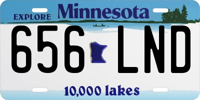 MN license plate 656LND
