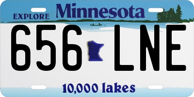 MN license plate 656LNE