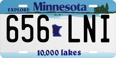 MN license plate 656LNI