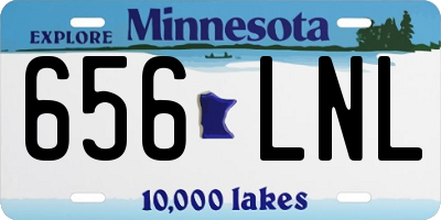 MN license plate 656LNL