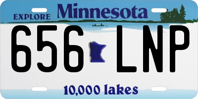 MN license plate 656LNP