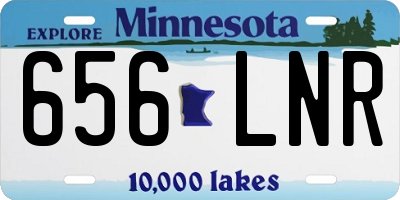 MN license plate 656LNR