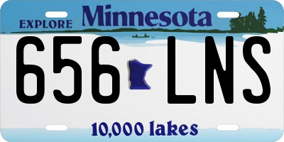 MN license plate 656LNS