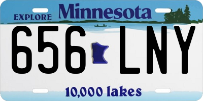 MN license plate 656LNY