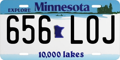 MN license plate 656LOJ
